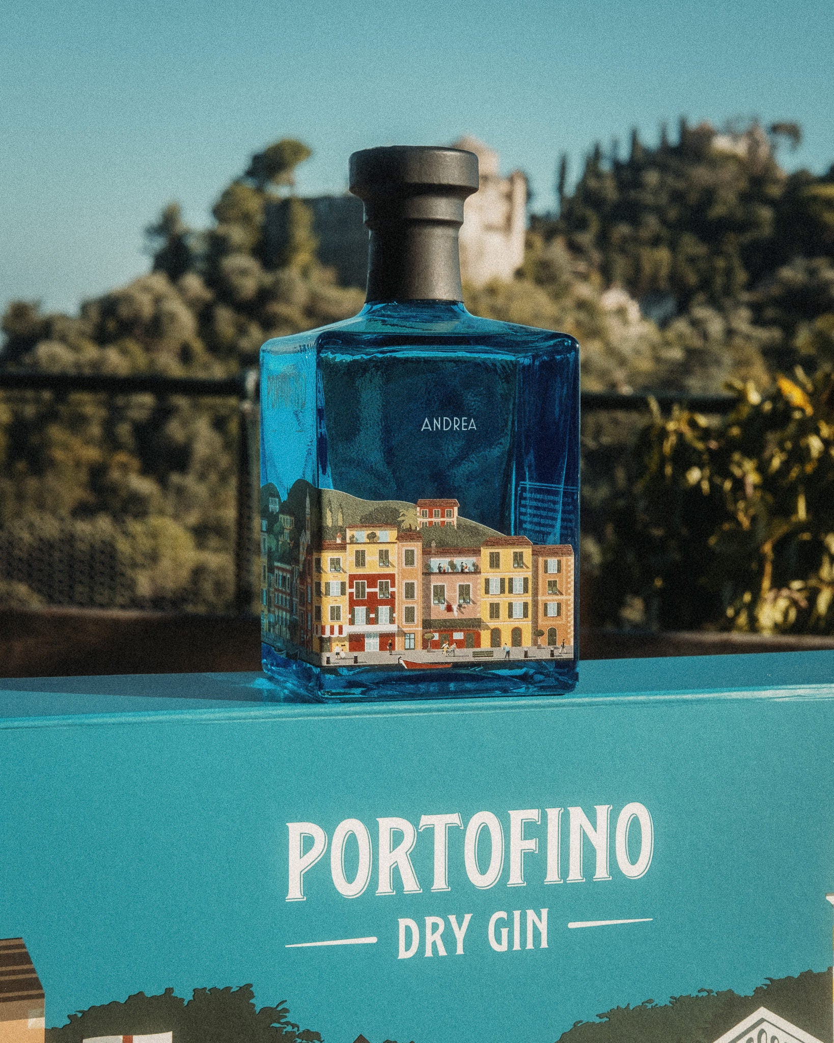 Portofino Dry Gin gift box 500 ml personalizzabile con bicchieri