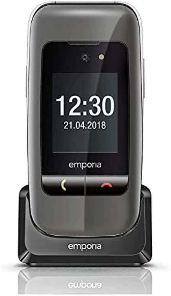 Emporia ONE Telefono Conchiglia per Anziani Space Grey Tasto SOS