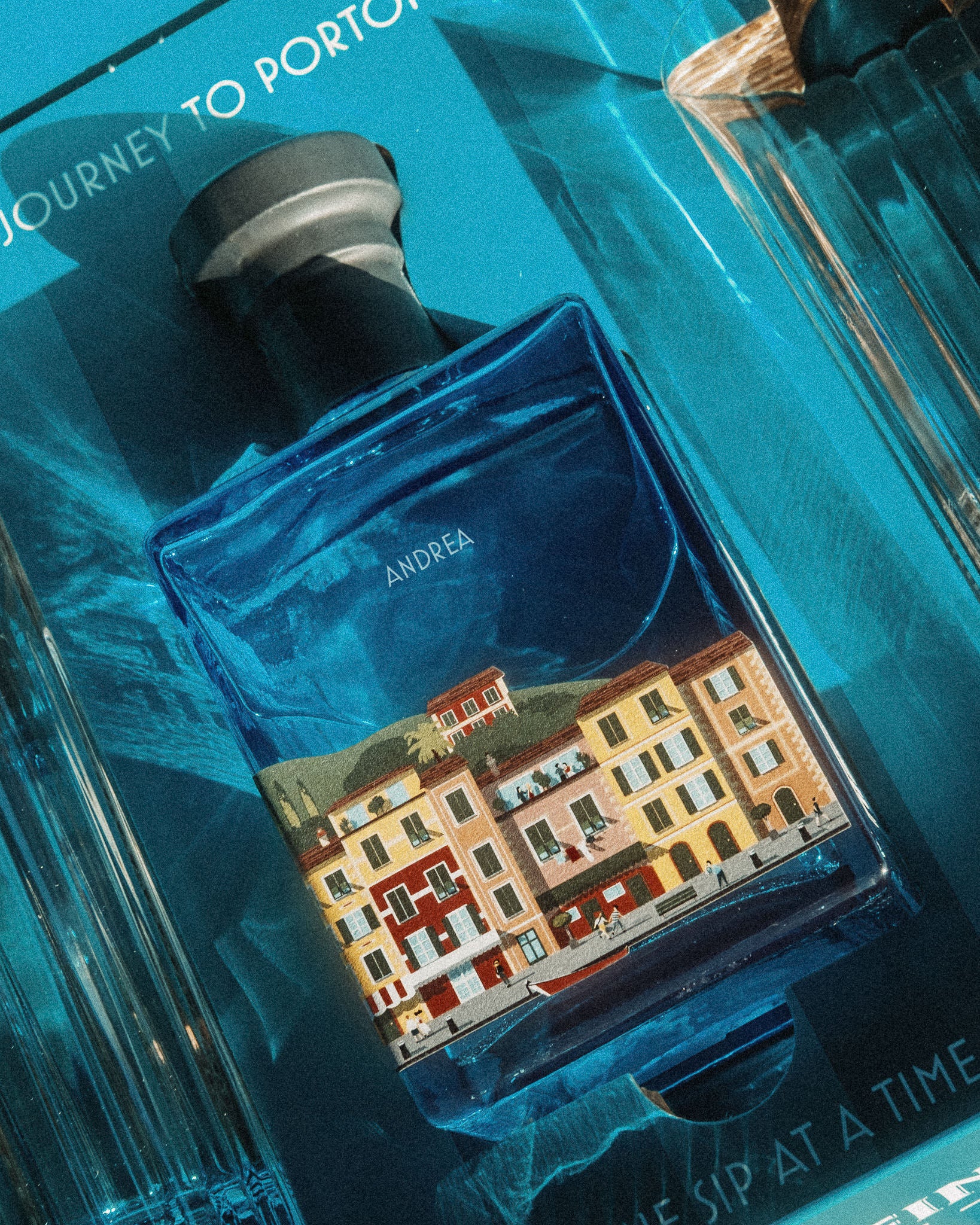 Portofino Dry Gin gift box 500 ml personalizzabile con bicchieri