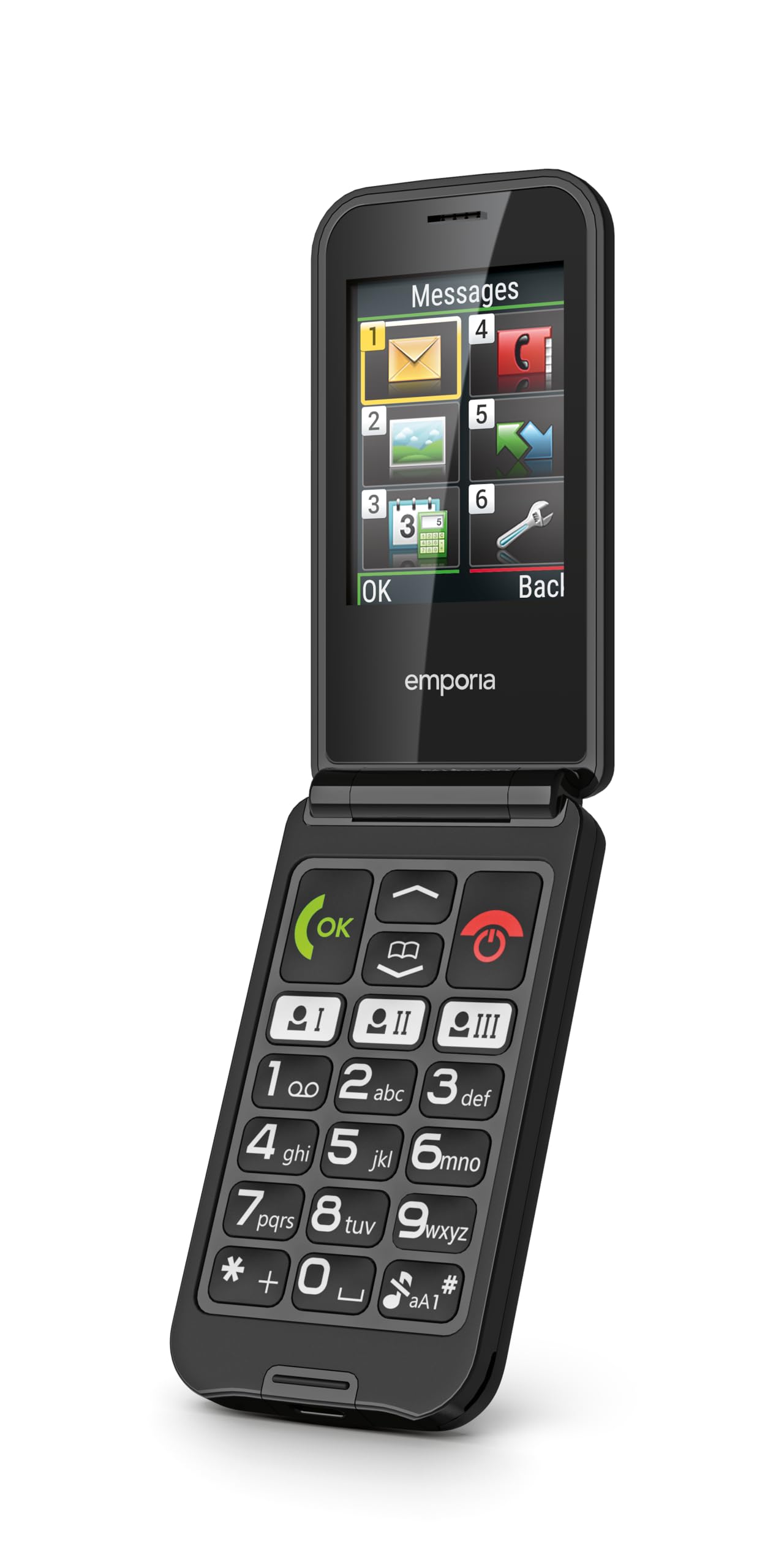 Emporia Talk Glam Telefono conchiglia tasti grandi tasto SOS