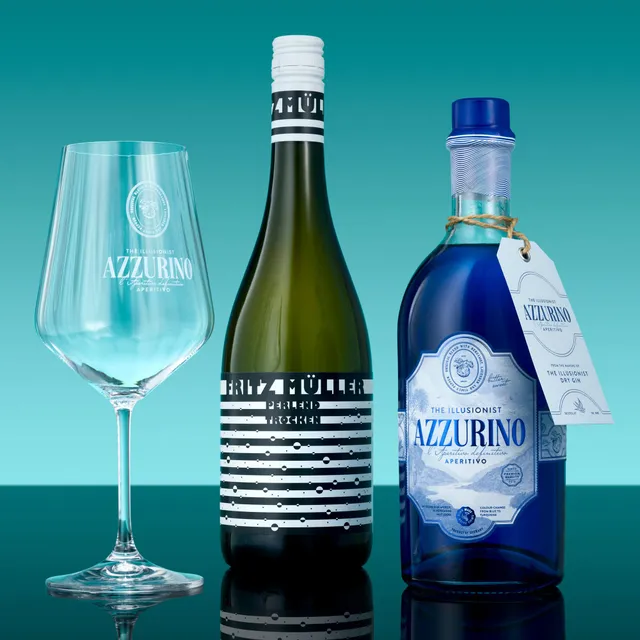 The Illusionist Azzurino Spritz Society Set kit 6 bottiglie + 6 calici