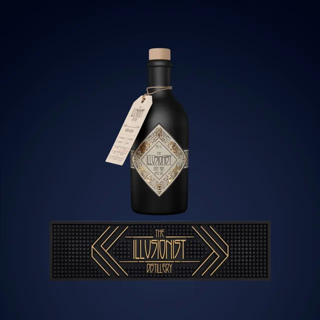 The Illusionist Home-Bar Bundle Gin 500ml 45% + Tappetino