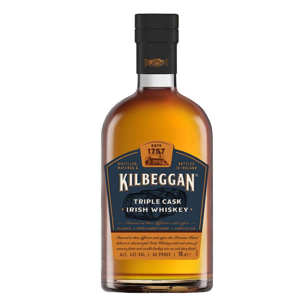 Kilbeggan Triple Cask Whiskey Irlandese 700ml vaniglia