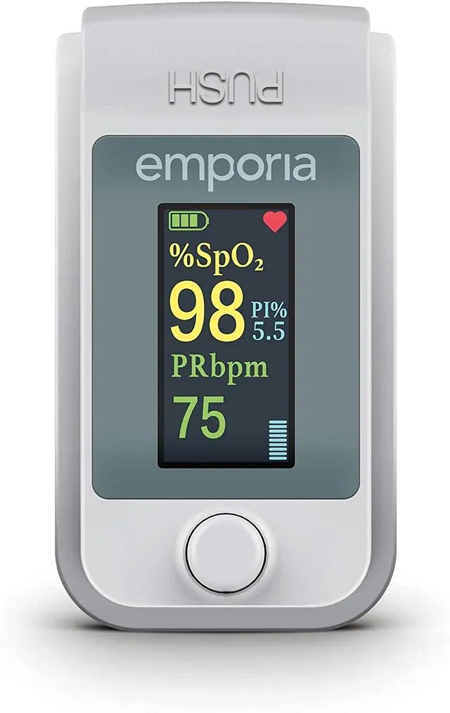 Emporia Health Saturimetro da dito OLED spegnimento auto