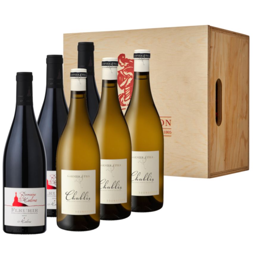 The French Connection Cofanetto Vino 2 Bottiglie Legno