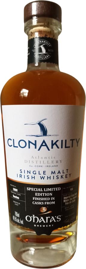Clonakilty O'Hara's whisky irlandese botte birra vaniglia