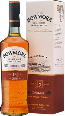 Bowmore 15 Year Old Darkest Whisky Scozzese Sherry