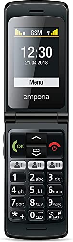 Emporia Flipbasic Telefono a Conchiglia Nero