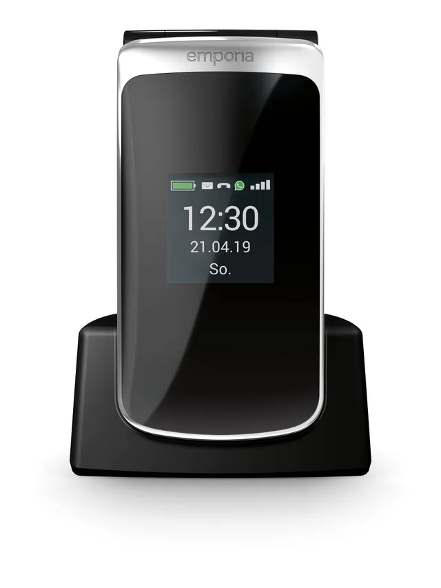 Emporia TOUCHsmart Smartphone per Anziani Nero 4G WhatsApp SOS