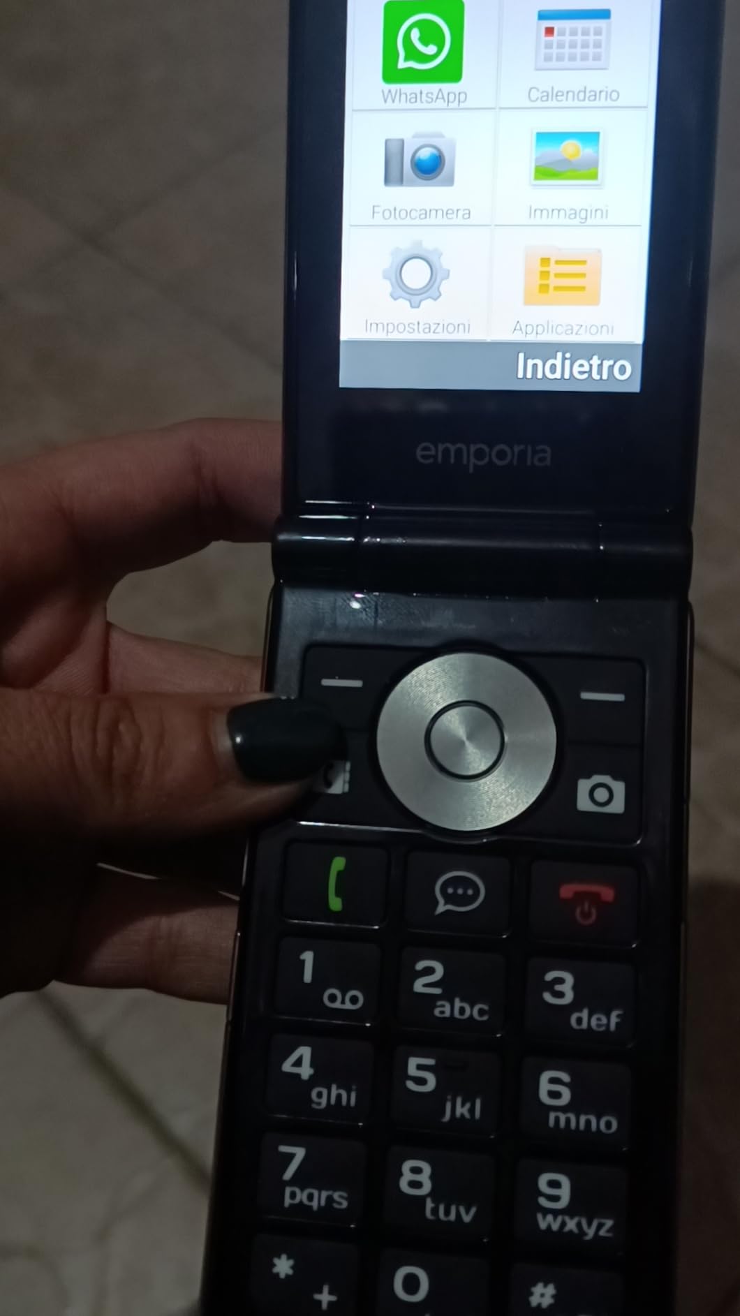 Emporia TOUCHsmart.2 telefono conchiglia 4G nero WhatsApp