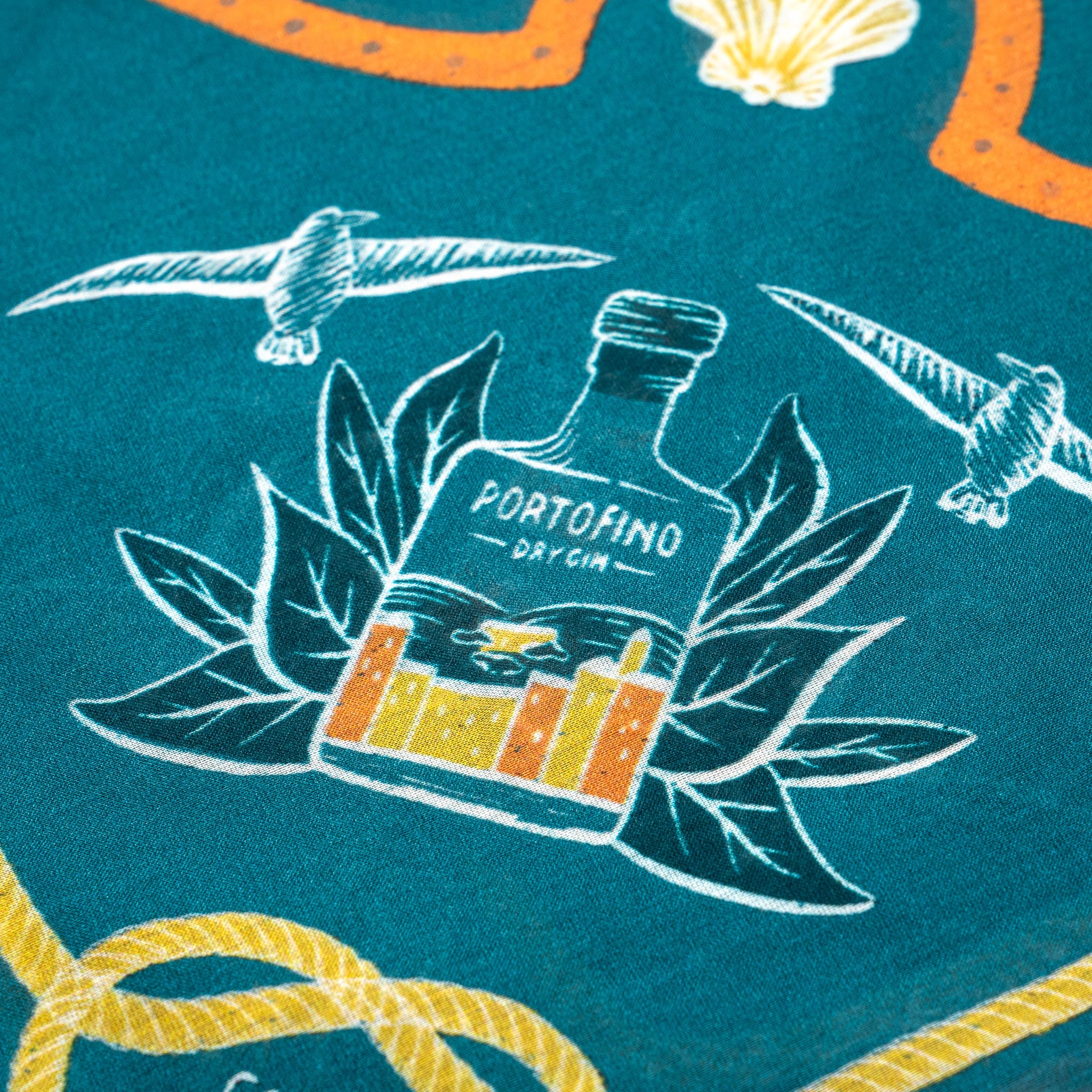 Portofino Gin ERAL 55 Foulard Seta e Cotone 60x60 cm