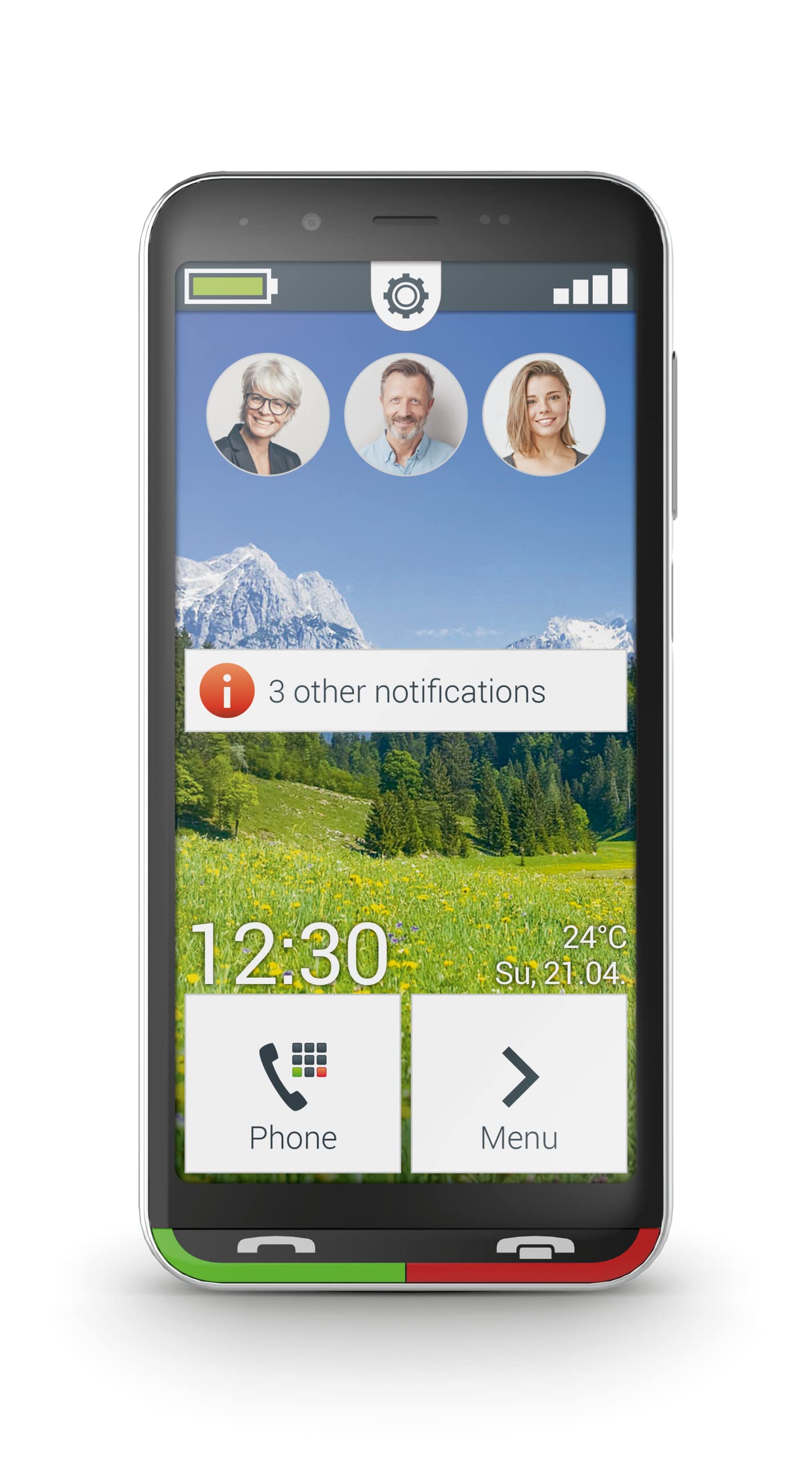 Emporia Super Easy Smartphone Anziani Nero 32GB SOS