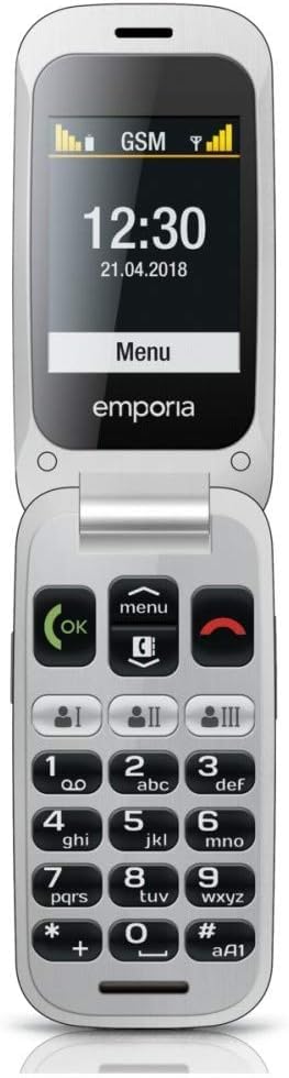 Emporia ONE Telefono pieghevole 2,4" argento emergenza