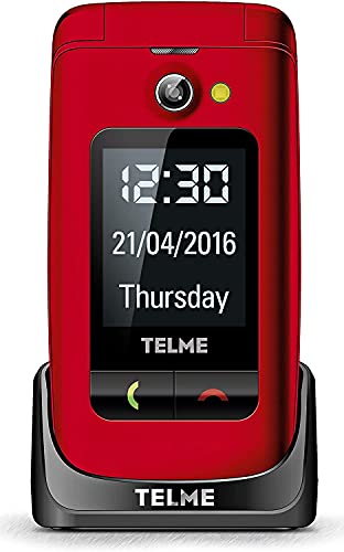 Emporia Telme X200 Telefono conchiglia rosso 2.4" SOS