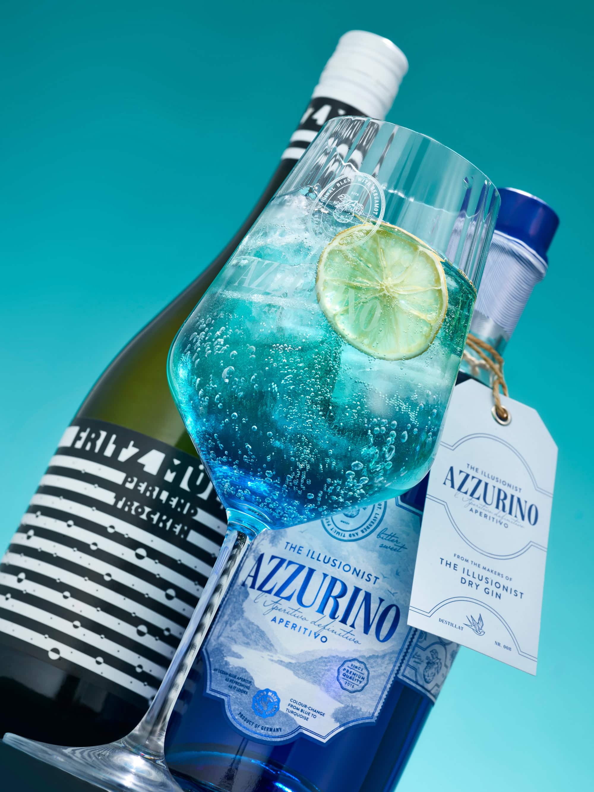 The Illusionist Azzurino Spritz Society Set kit 6 bottiglie + 6 calici