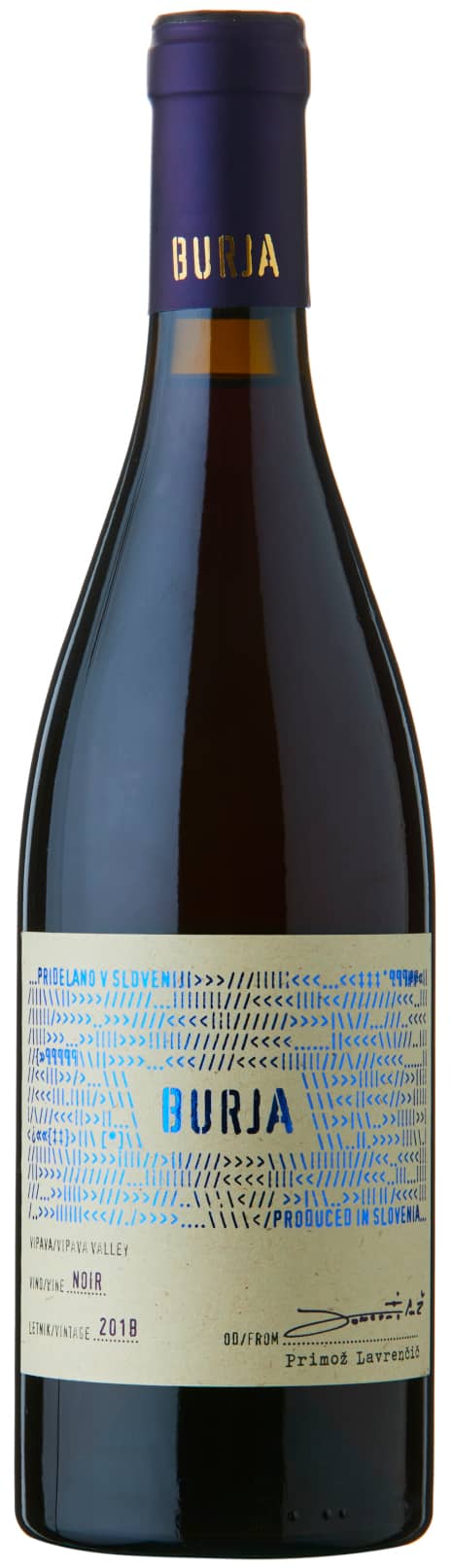 Burja Noir Pinot Nero vino rosso lampone ciliegia