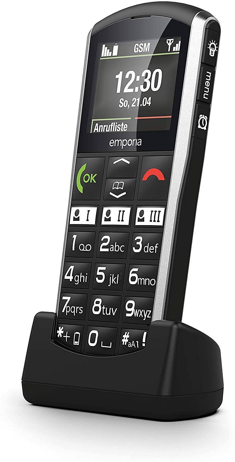 Emporia Simplicity telefono anziani nero tasti grandi SOS