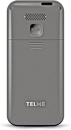 Emporia Telme C151 cellulare per anziani grigio tasti grandi