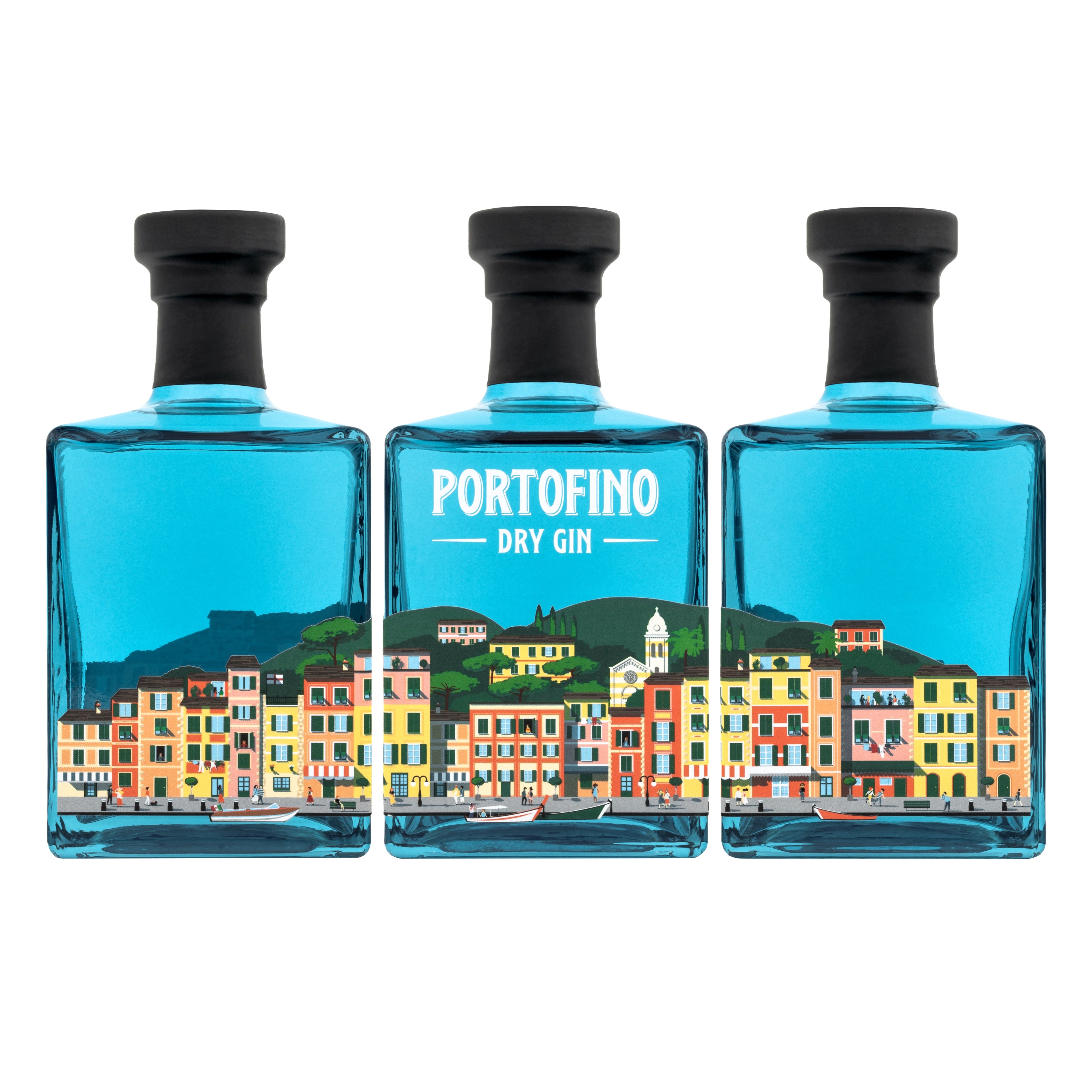 Portofino Dry Gin Set Panorama gin 3x500 ml 21 botaniche