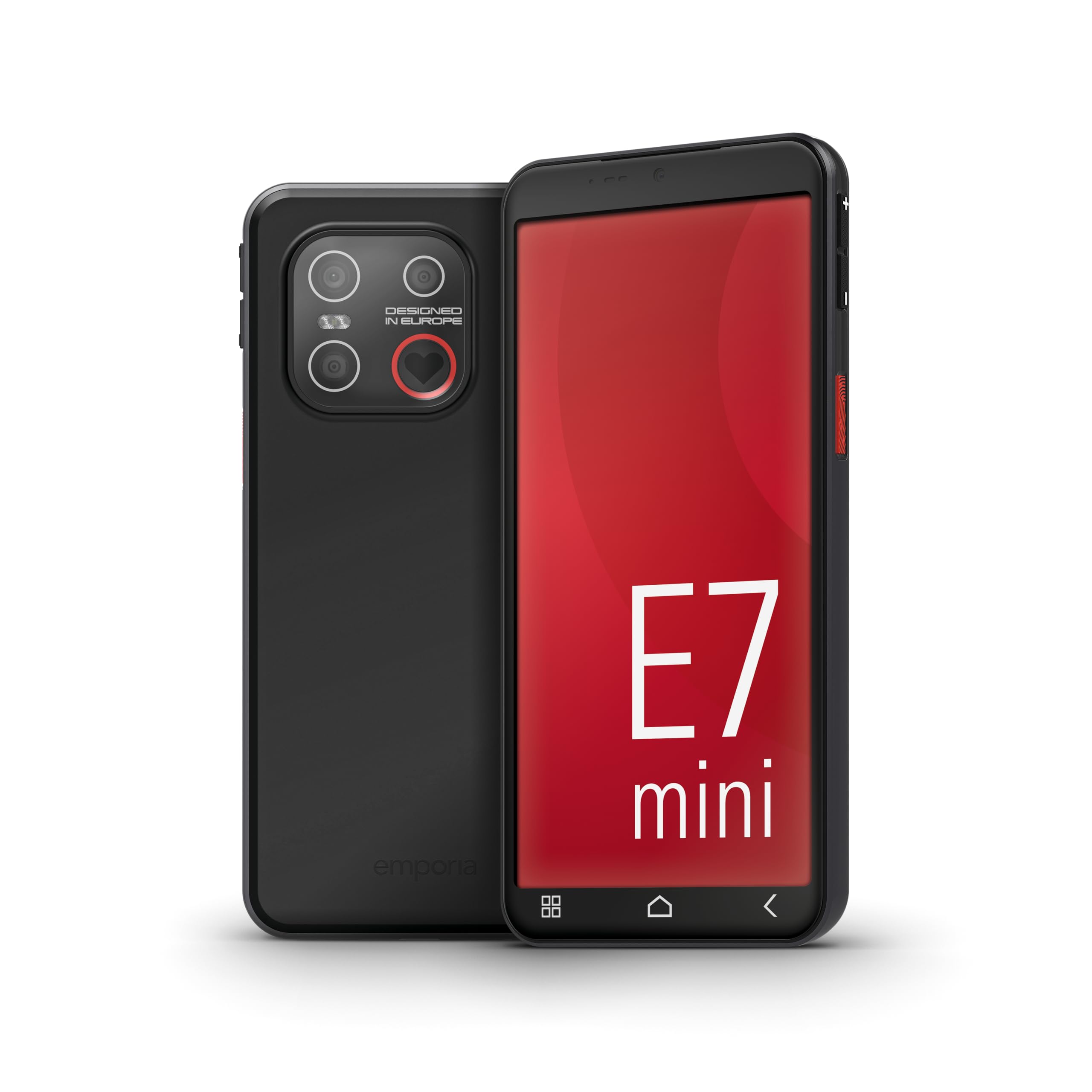 Emporia SMART.7MINI Smartphone 5,4" Nero 128GB Tasto SOS