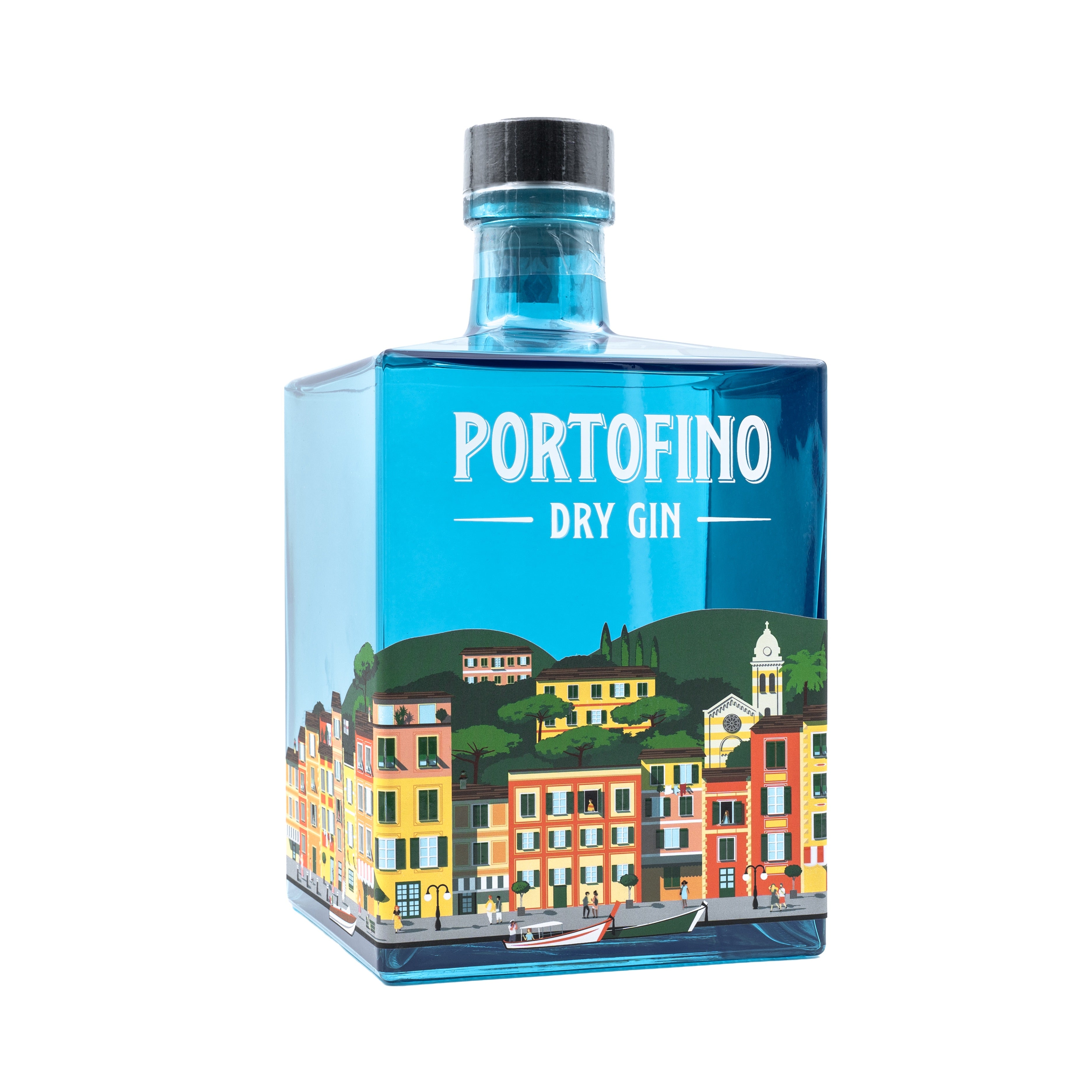 Portofino Gin Dry Gin 5 LT Cassa Legno 21 Botaniche