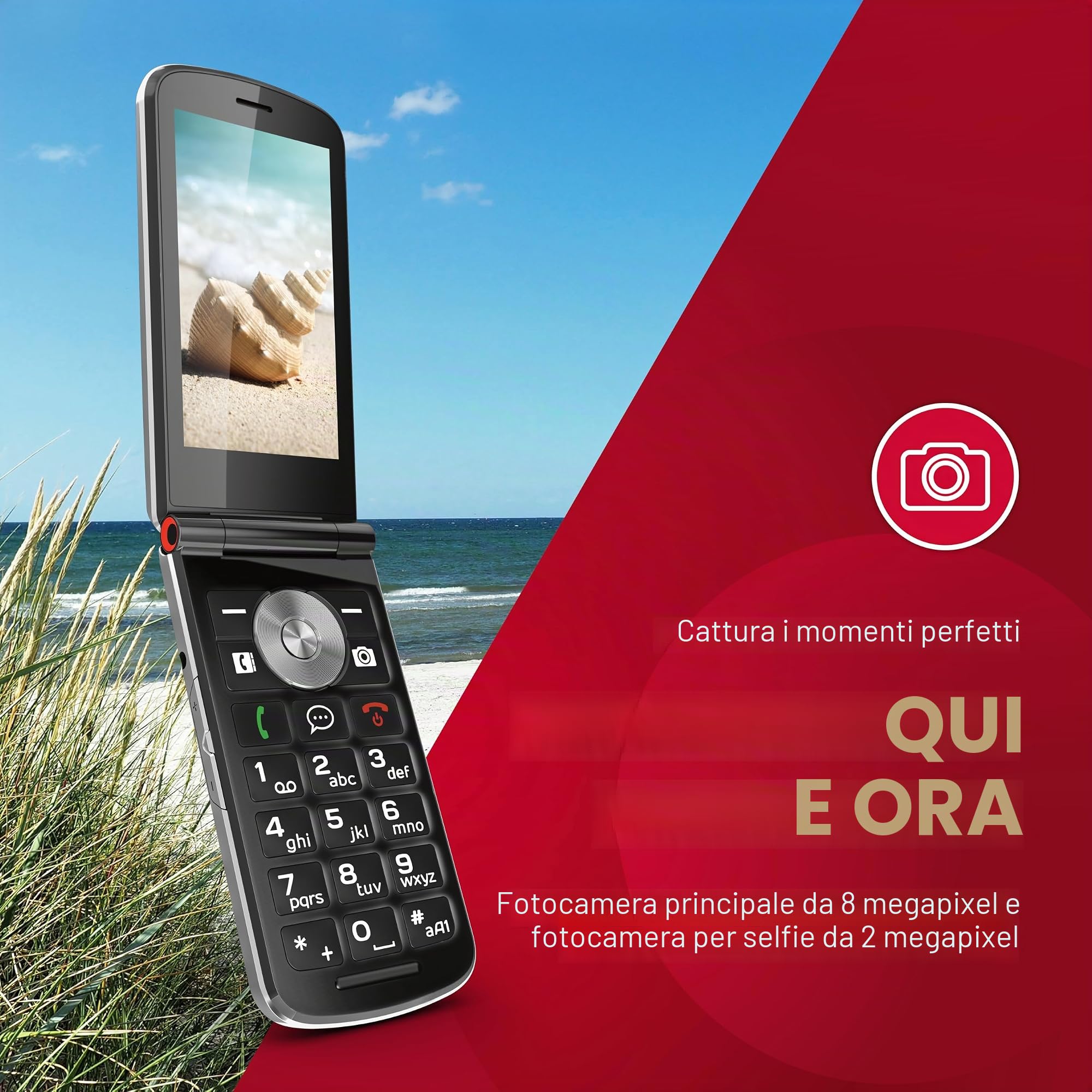 Emporia Touch Smart.2 telefono conchiglia 4G nero 8GB