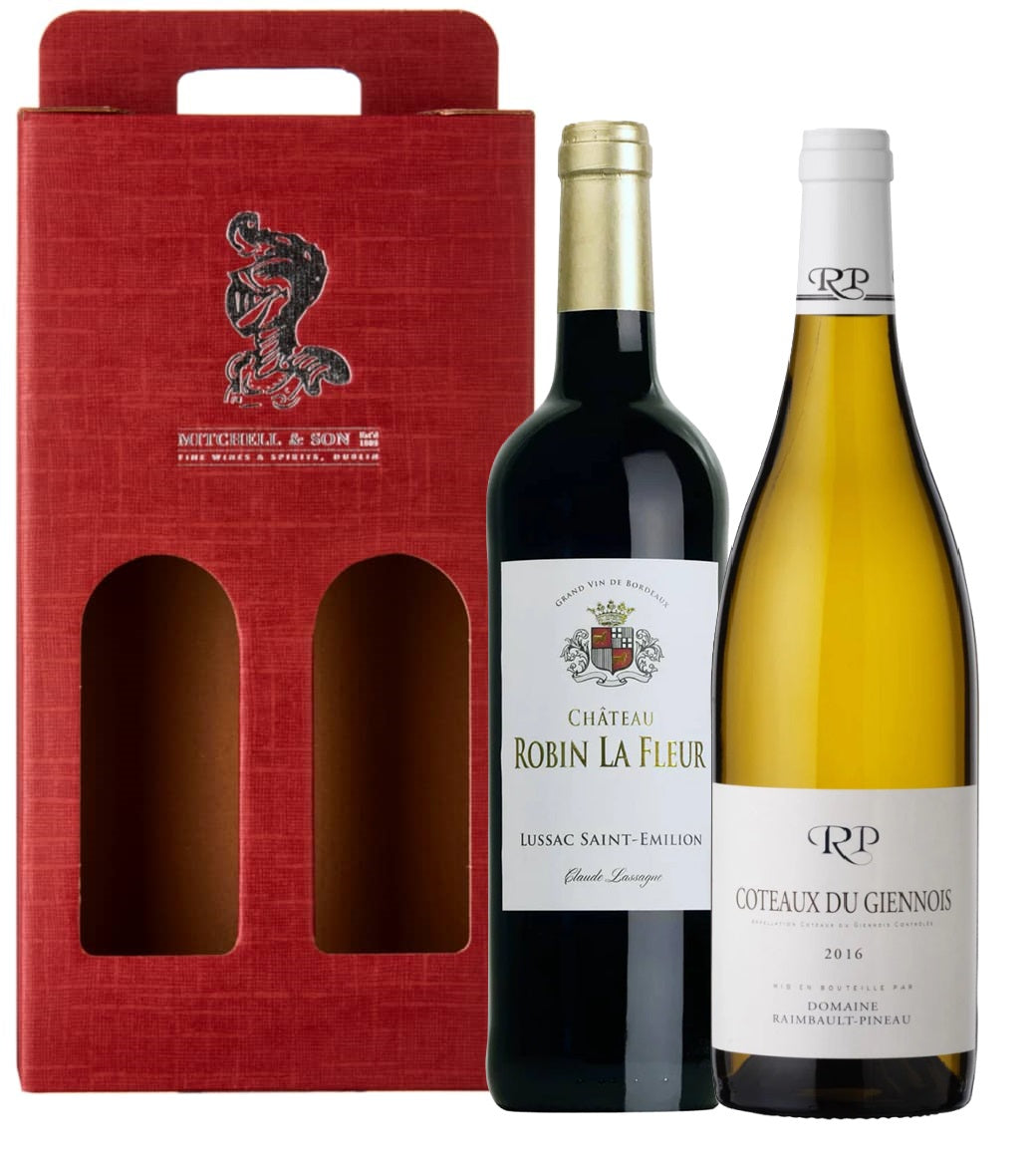 Vive la France Cofanetto Vino Francese 2 Bottiglie Cartone