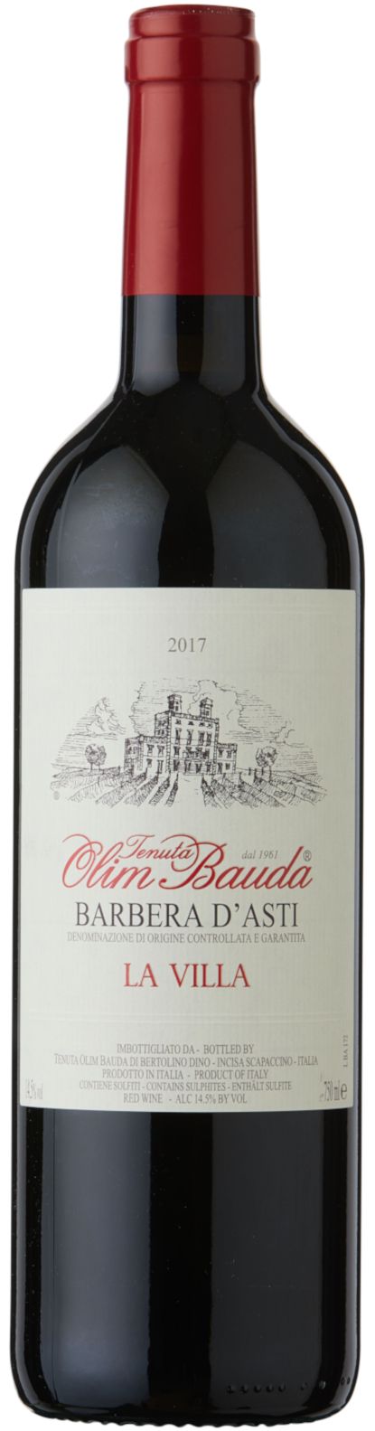 Olim Bauda La Villa Barbera d'Asti vino rosso