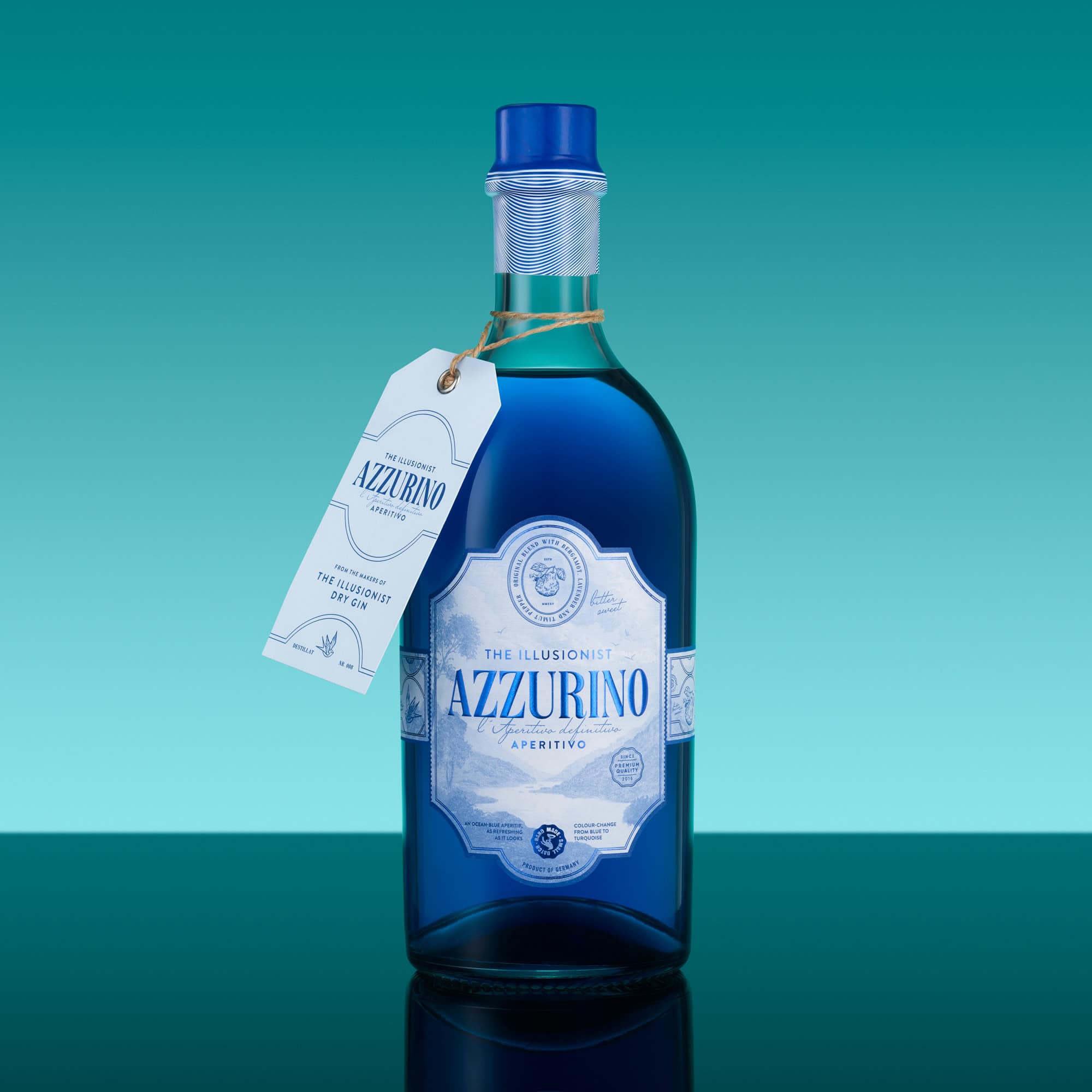 The Illusionist Azzurino Aperitivo 3x700ml con 6 Bicchieri 11%