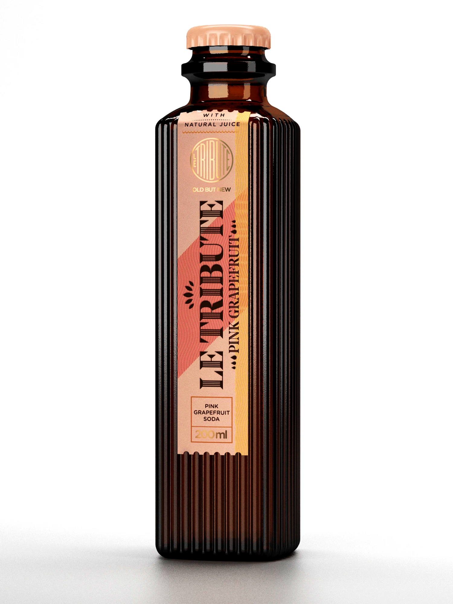 LE Tribute Pink Grapefruit Soda Pompelmo 4 Bottiglie