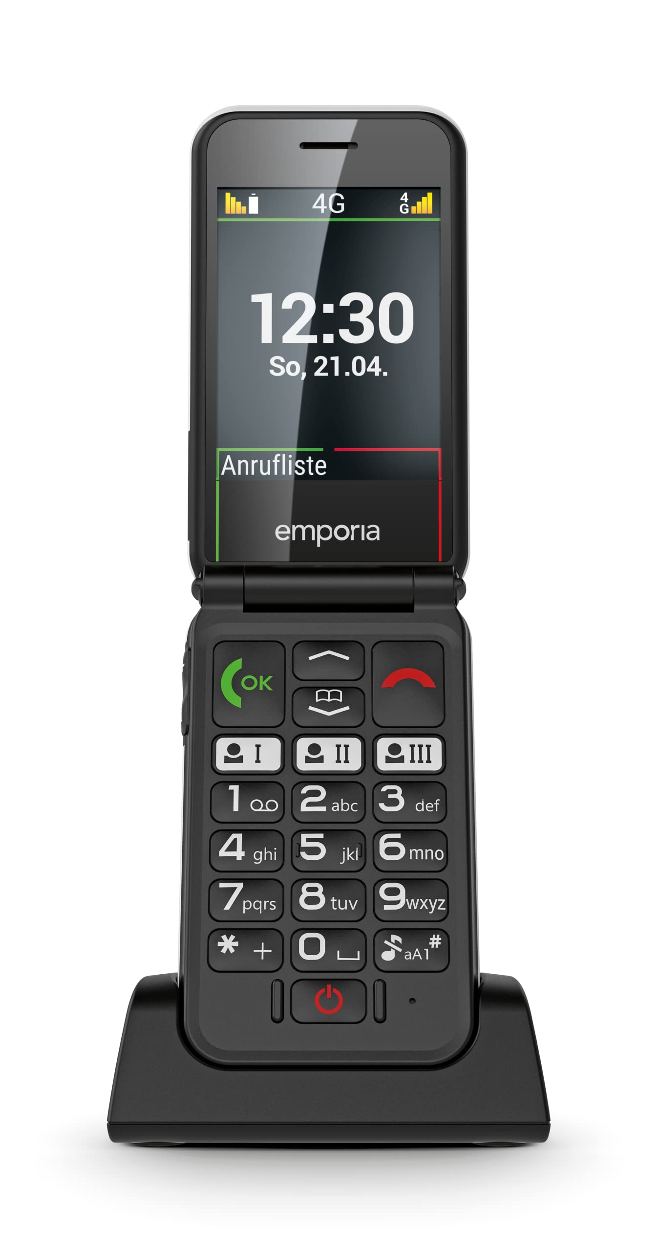 Emporia Simplicity Glam 4G Telefono conchiglia bianco 2.8"