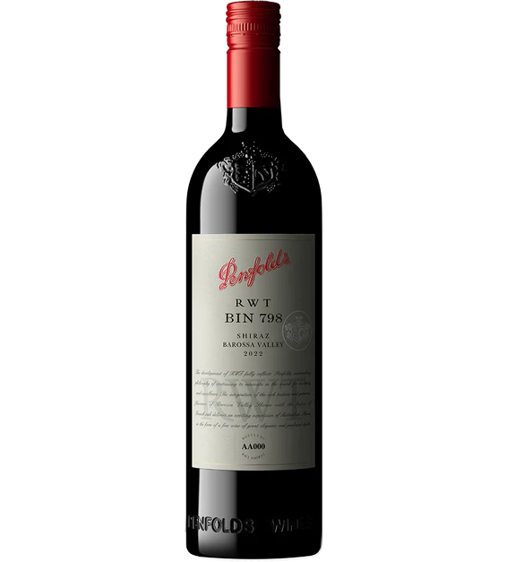 Penfolds RWT Bin 798 vino rosso Shiraz 2022 75cl