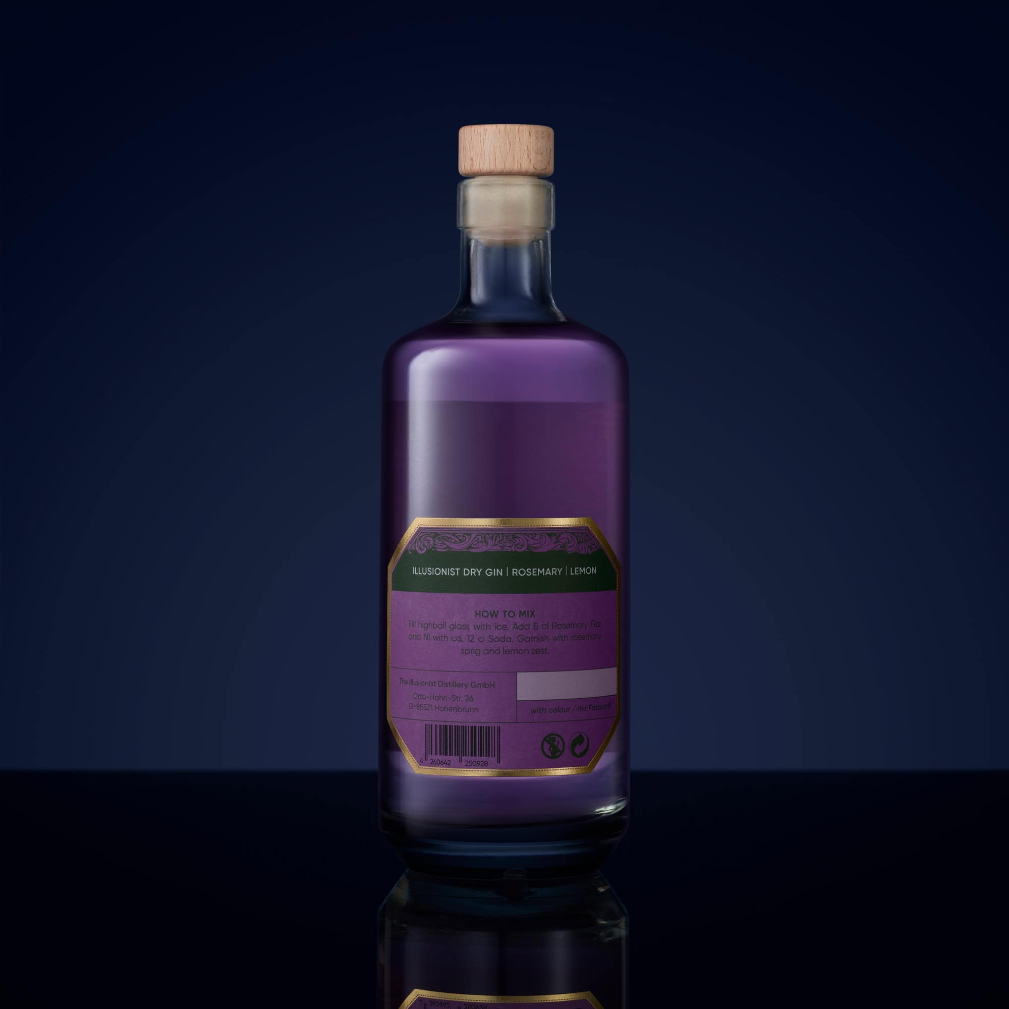 The Illusionist Rosemary Fizz RTD Cocktail Gin 50cl Limone
