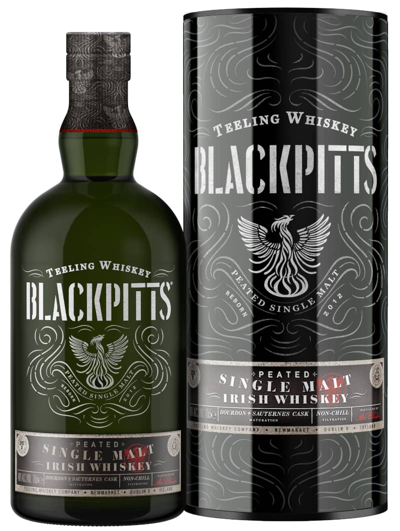 Teeling Blackpitts Peated Single Malt whiskey torbato