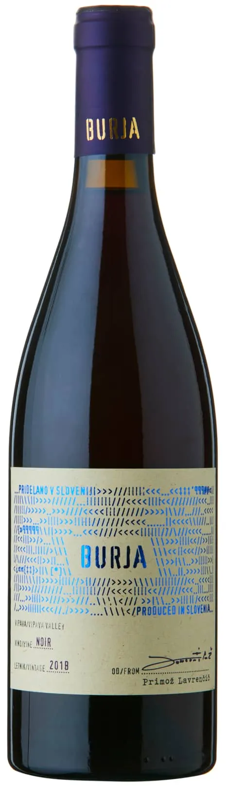 Burja Noir Pinot Nero vino rosso lampone ciliegia