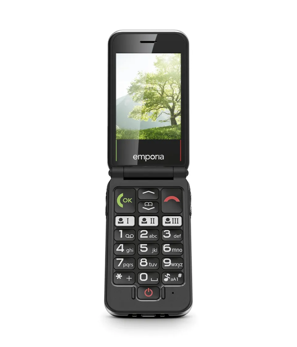 Emporia JOY-LTE Telefono a Conchiglia per Anziani Rosso 2.8"