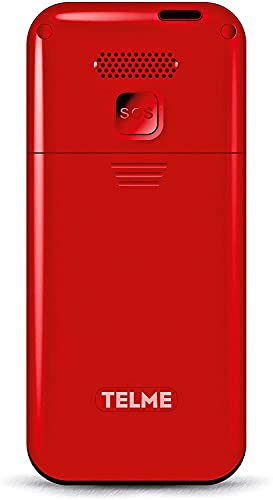 Emporia Telme C151 cellulare per anziani rosso tasti grandi