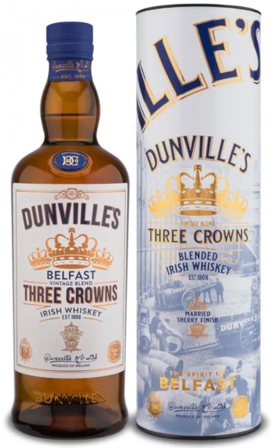Dunville's Three Crowns Irish Whiskey Oloroso