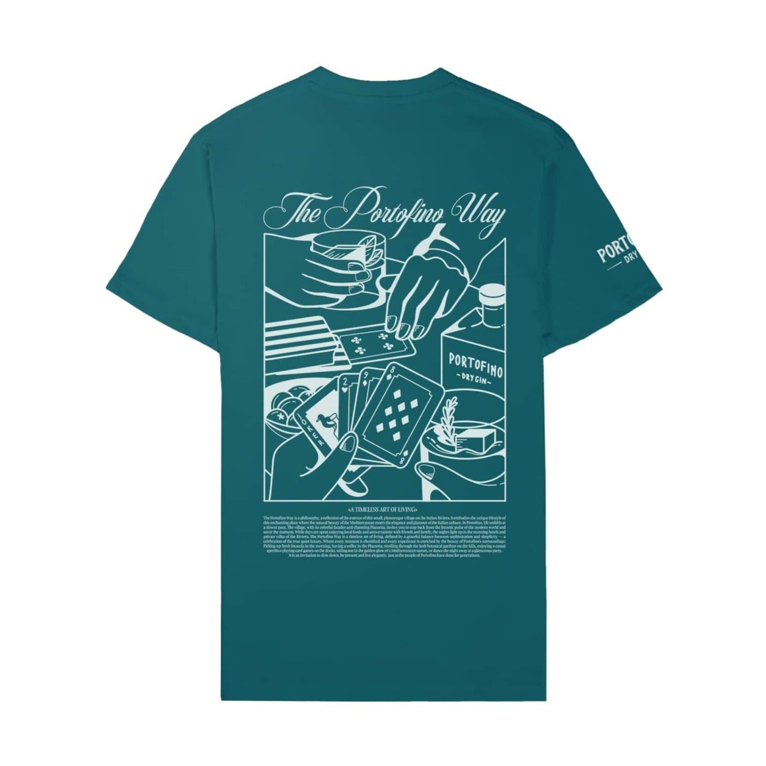 Portofino Gin The Portofino Way T-shirt verde riviera cotone