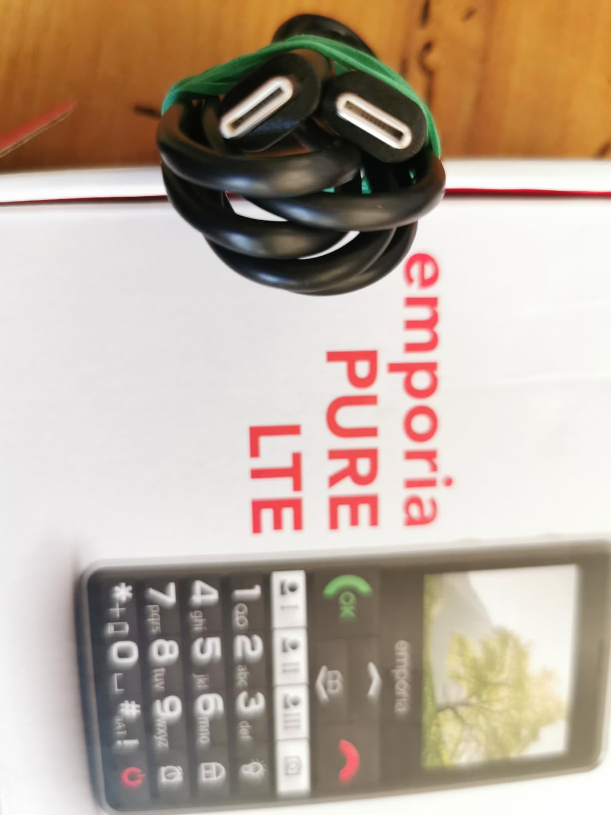 Emporia Pure LTE Telefono per Anziani Nero 4G SOS