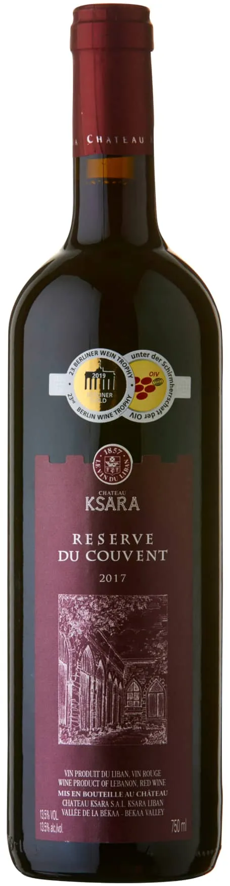 Chateau Ksara Reserve du Couvent vino rosso frutti neri