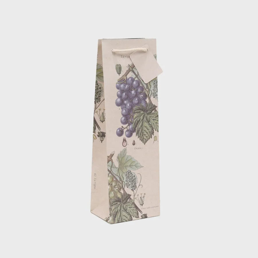 Mitchell & Son Grape Botanical gift bag portabottiglia singola