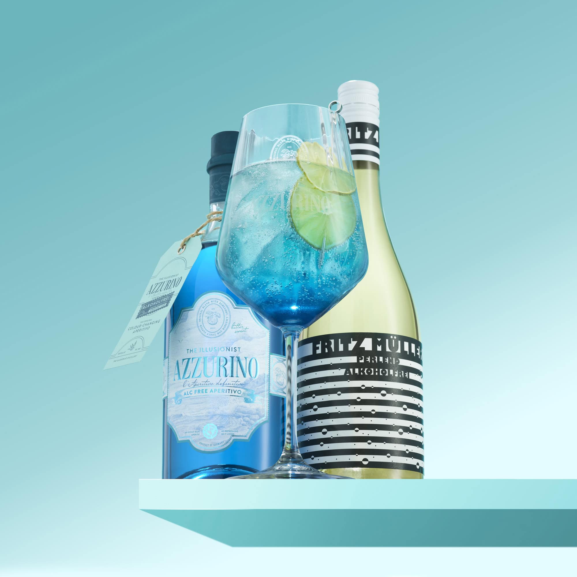 The Illusionist Azzurino Kit Spritz Analcolico 2,2L Bergamotto