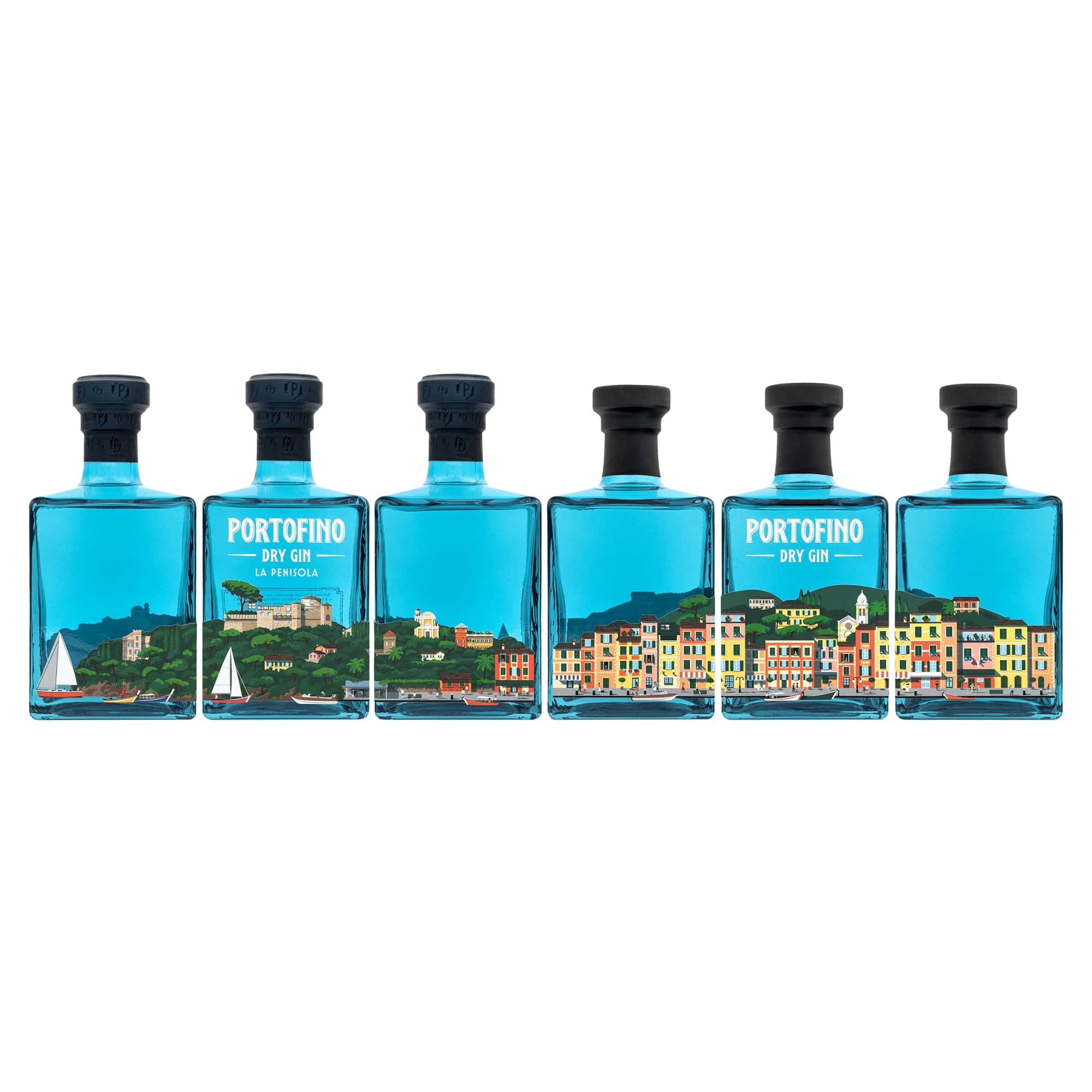 Portofino Gin Dry Gin Panorama Bundle 6x500 ml Edizione Limitata