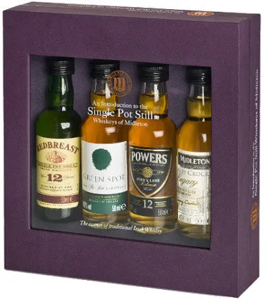 Single Pot Still Whiskey Gift Pack 4x50ml Irlanda