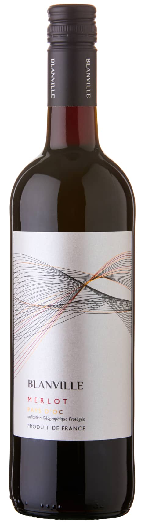Blanville Merlot Pays d'Oc Vino Rosso Fruttato Vegano