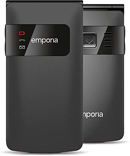 Emporia Flipbasic Telefono a Conchiglia Nero