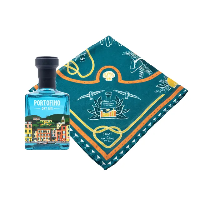 Portofino Gin x ERAL 55 Bundle Gin 100 ml + Foulard