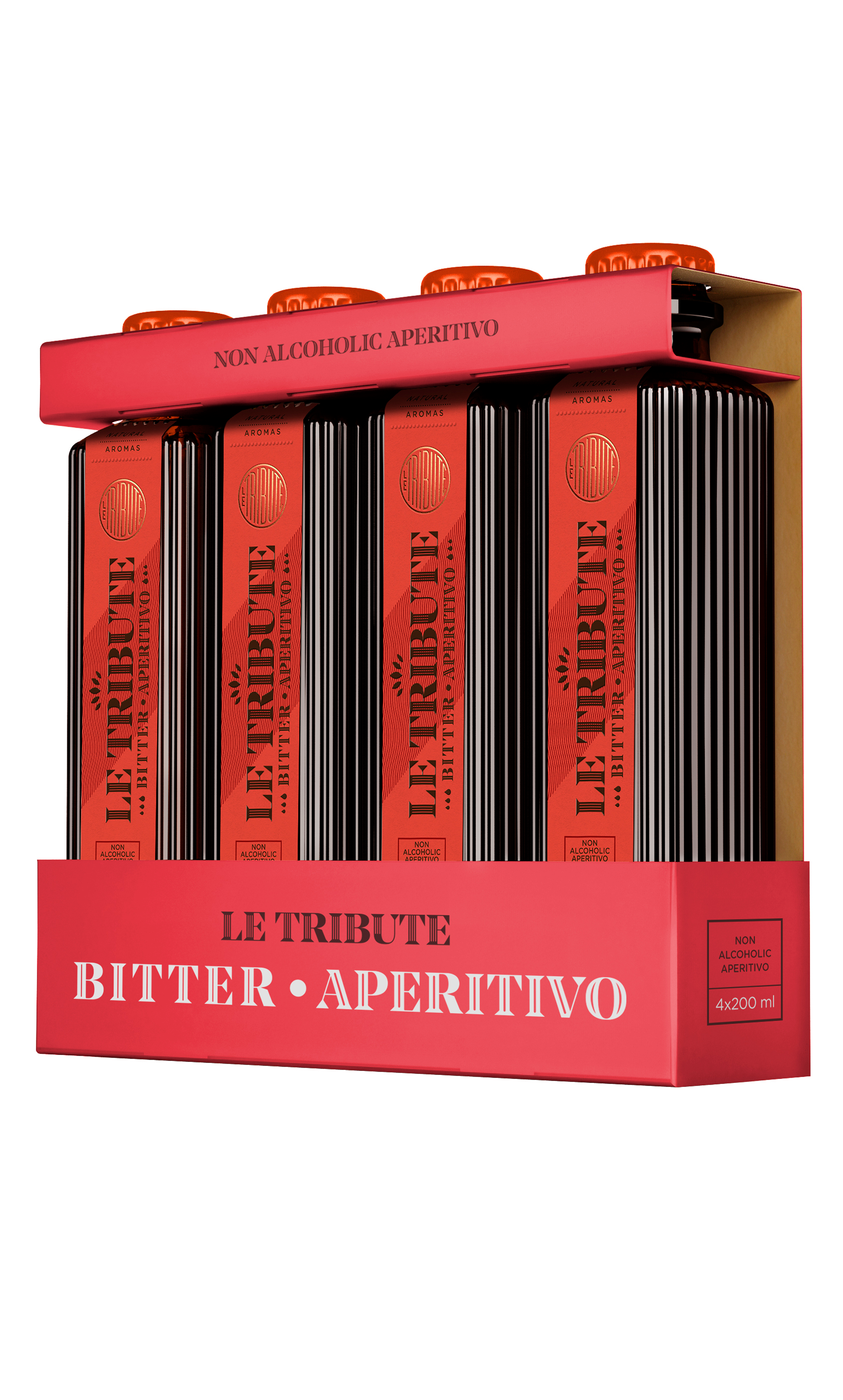 LE TRIBUTE Bitter Aperitivo analcolico 4 pack agrumi amari