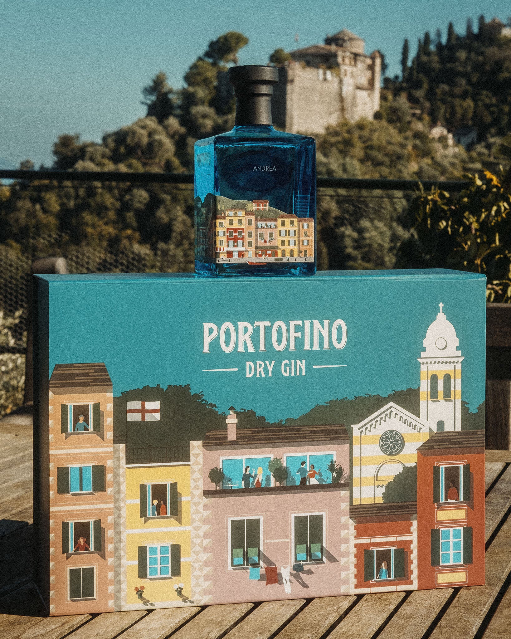 Portofino Dry Gin gift box 500 ml personalizzabile con bicchieri